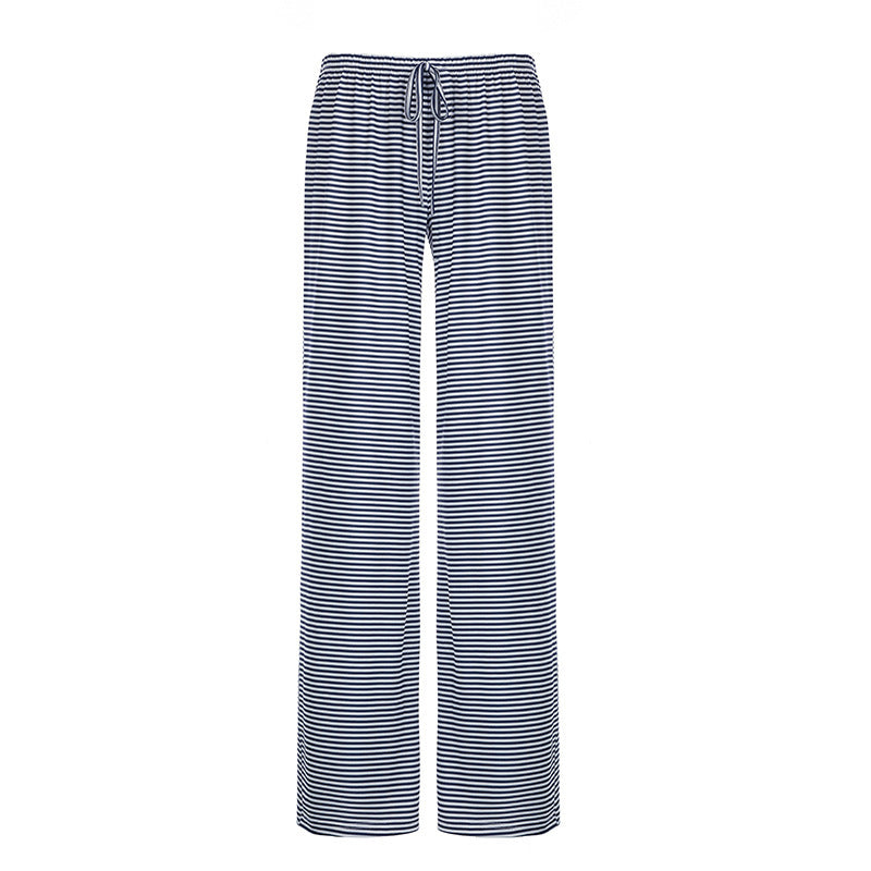 Damen Sommerhose Streifenmuster Elastisch Bequem