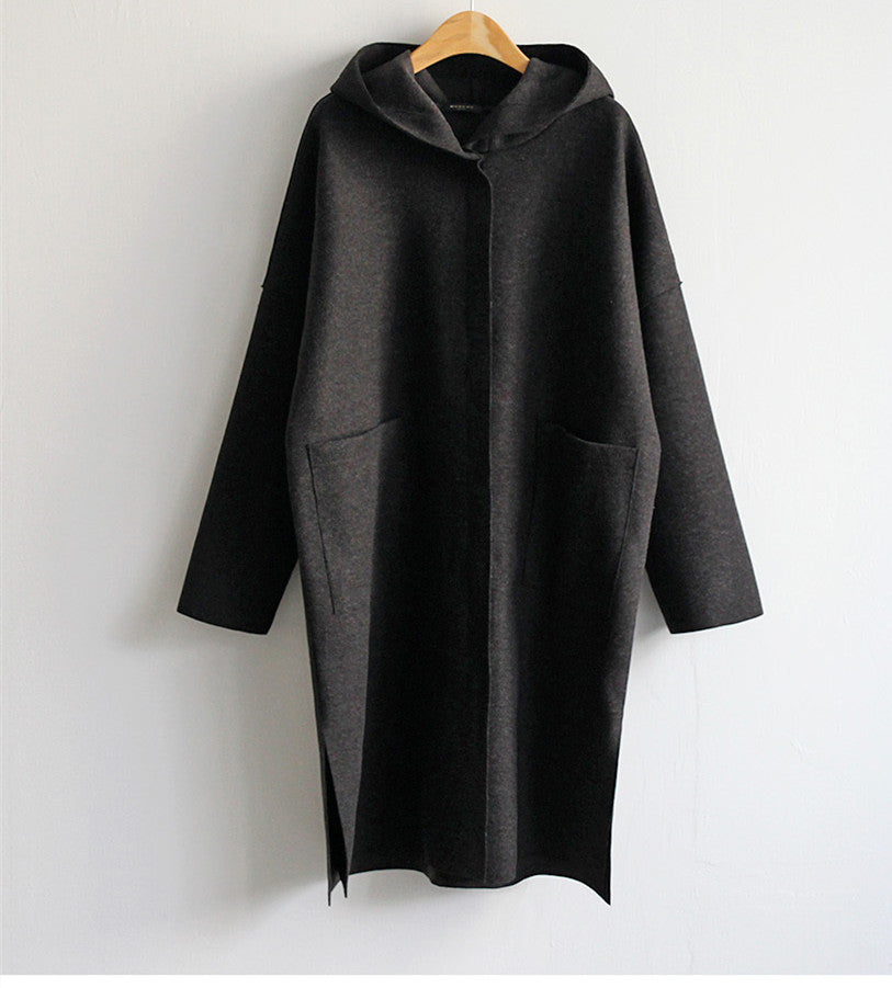 Women's Elegant Long Wool Coat