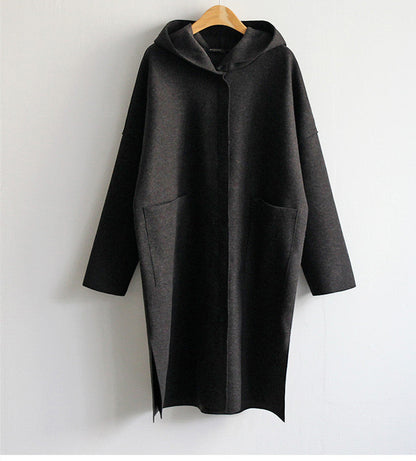 Women's Elegant Long Wool Coat