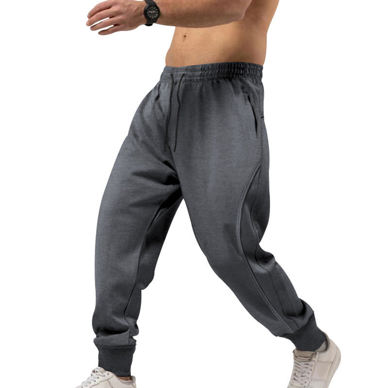 Men's Athletic Sweatpants Elastic with Zipper Pockets