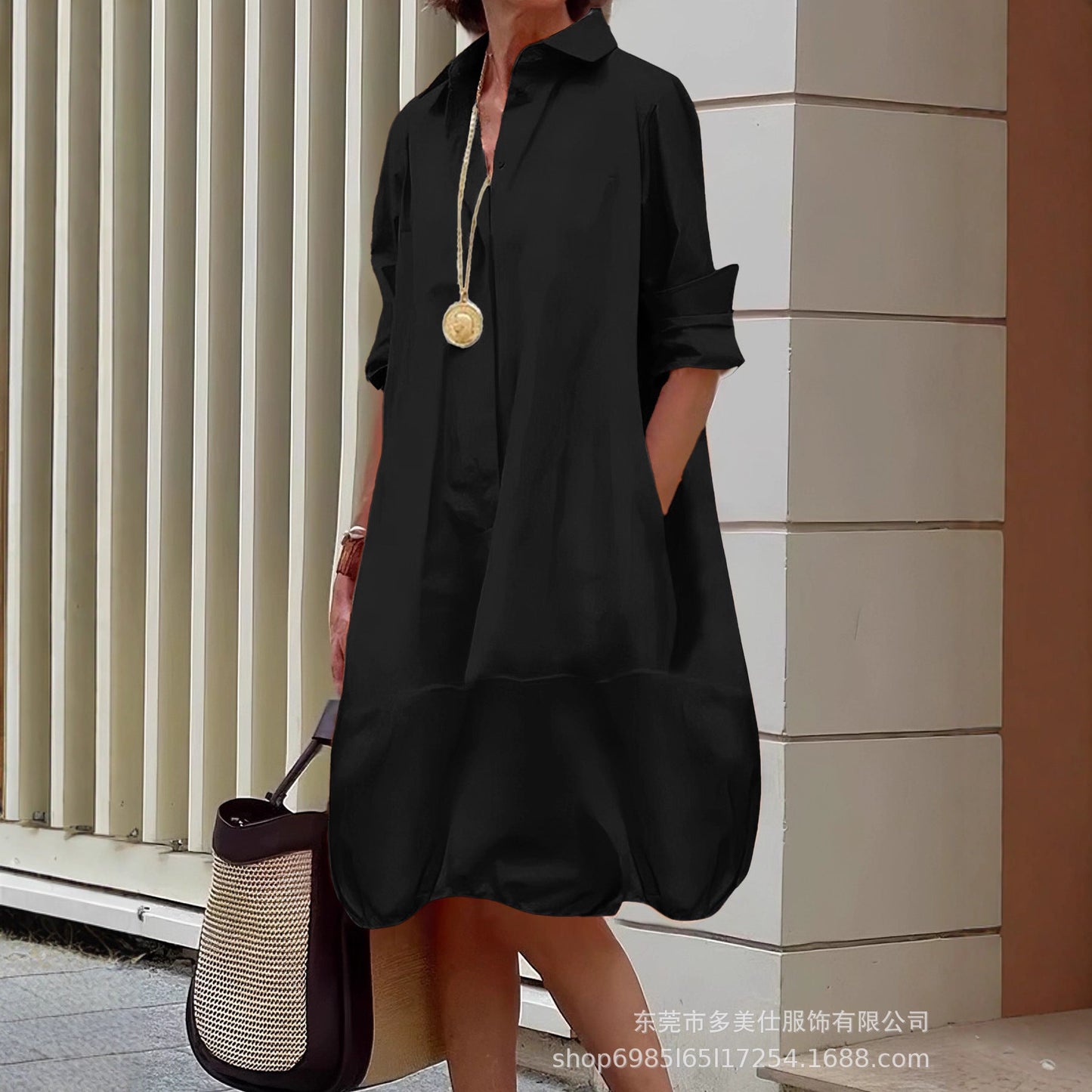 Women's Lightweight Summer Dress with Pockets
