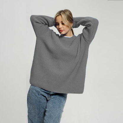 Women's Pullover Large Oversized Knit Design