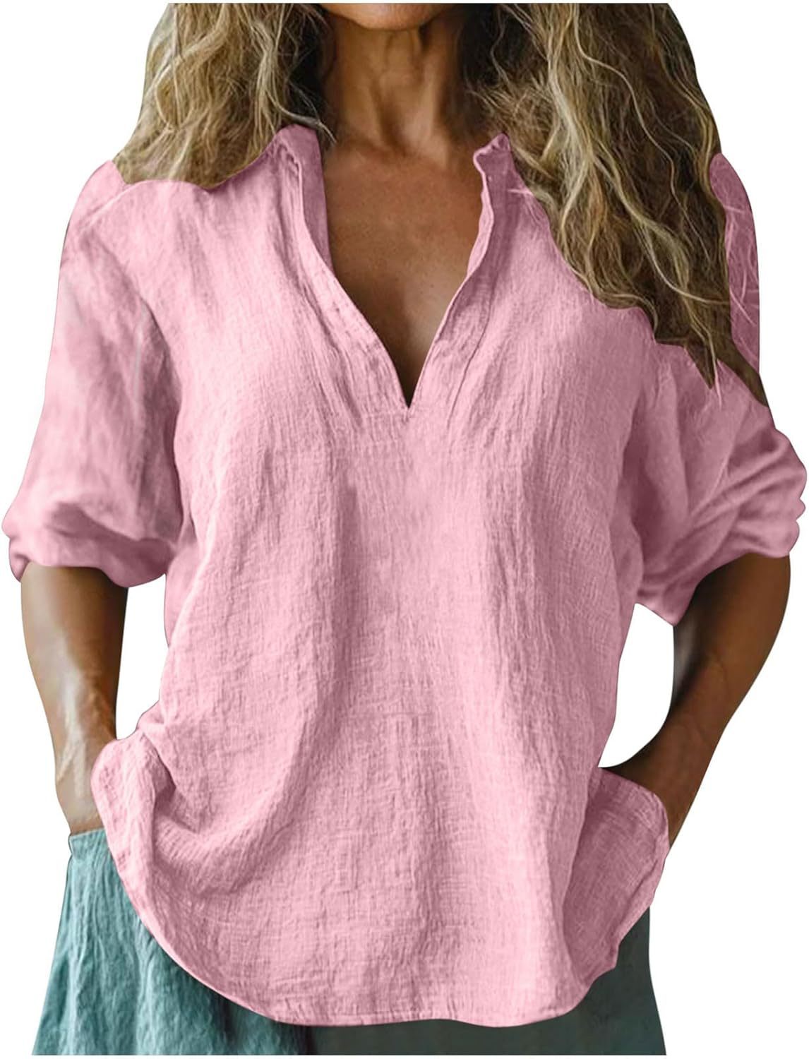 Women's Linen Blouse Summer Light