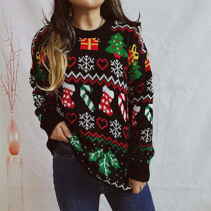 Christmas Jumper with Snow Pattern