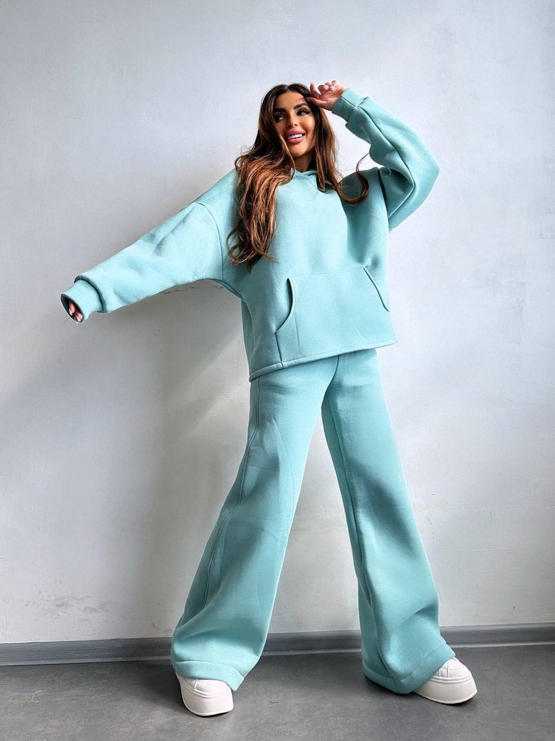 Women's Oversized Hoodie & Wide Leg Sweatpants Set