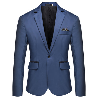 Men's Suit Jacket Elegant Black Satin