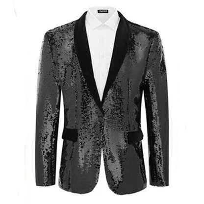 Men's Evening Suit Elegant Shiny Sequins