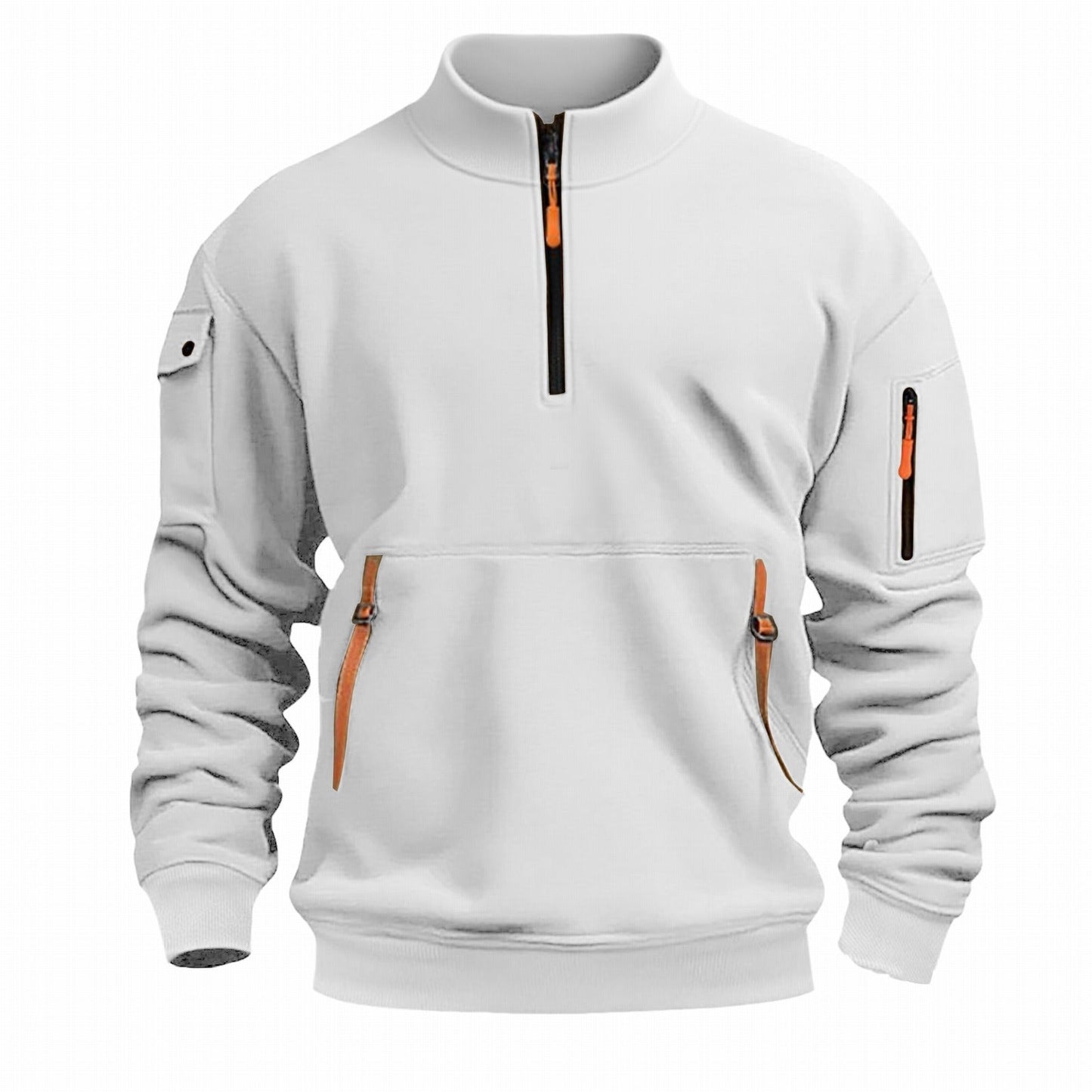 Men's Outdoor Pullover Practical Zipper Pockets
