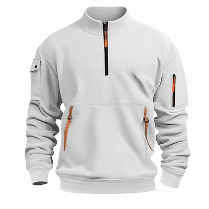 Men's Outdoor Pullover Practical Zipper Pockets