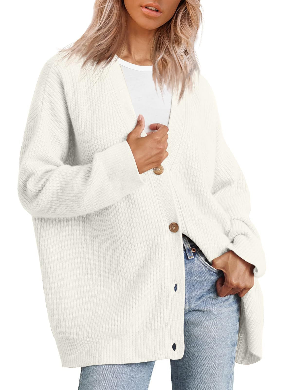 Women's Cardigan Autumn Stripes Modern