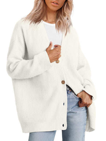 Women's Cardigan Autumn Stripes Modern