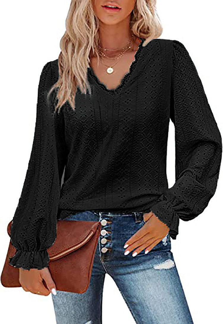 Women's Blouse Romantic Lace Trendy