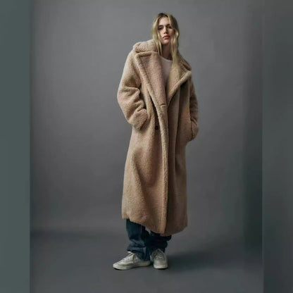 Women's Warm Long Teddy Jacket