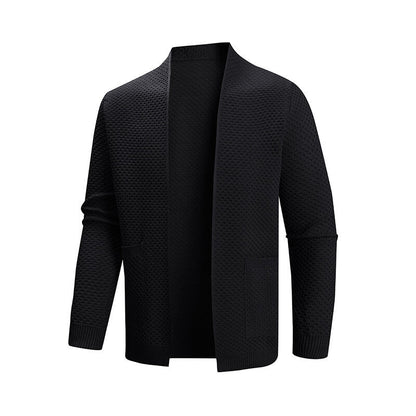 Men's Cardigan Modern Textured Pattern Practical