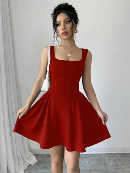 Women's A-Line Dress Elegant V-Neck Flowy