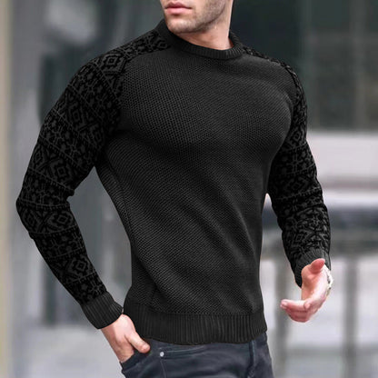 Men's Knitted Sweater Graphic Pattern Trendy Style