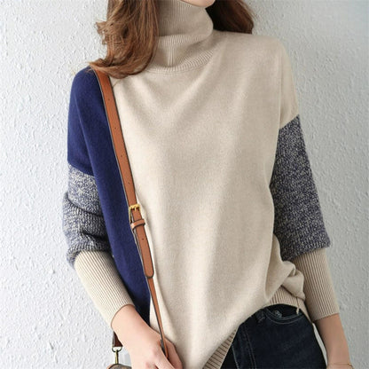 Women's Scarf Knit Sweater Loose Fit