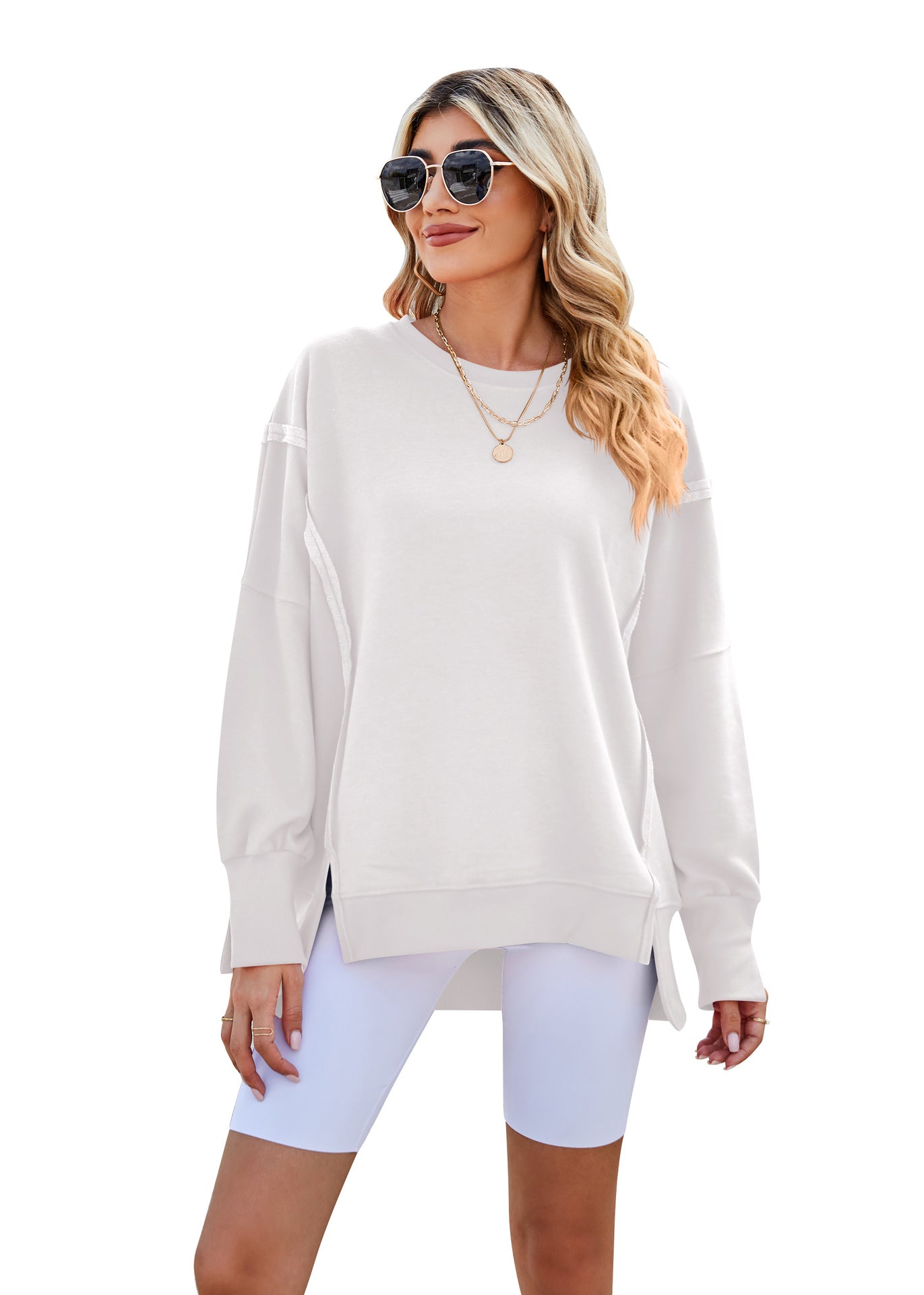 Women's Oversized Sweater Comfortable Casual Wide Sleeves