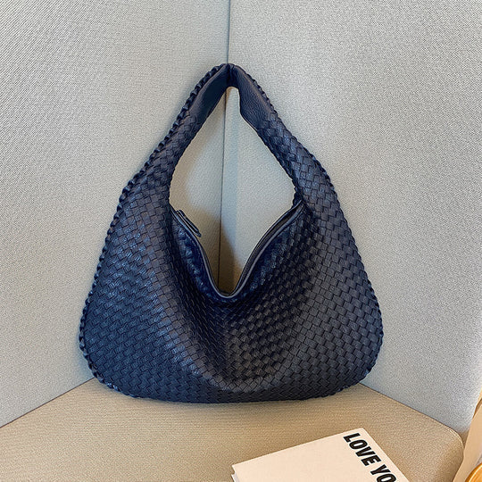 Woven Shopping Bag Red Chic