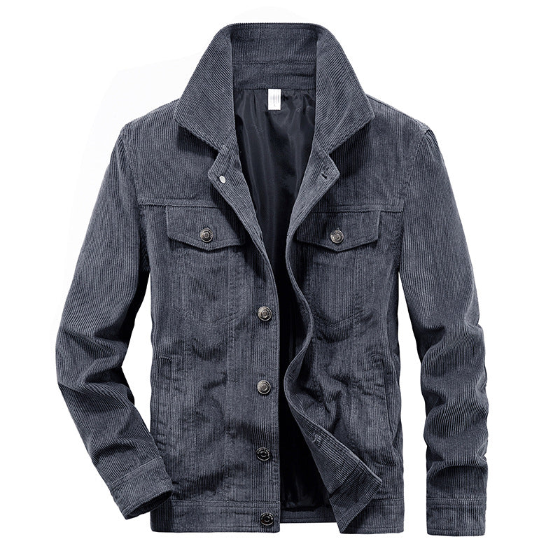 Men's Modern Green Corduroy Jacket