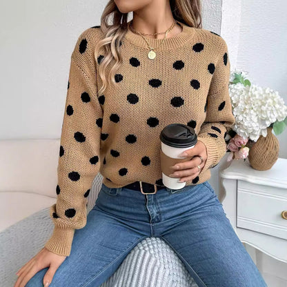 Classic Women's Polka Dot Sweater