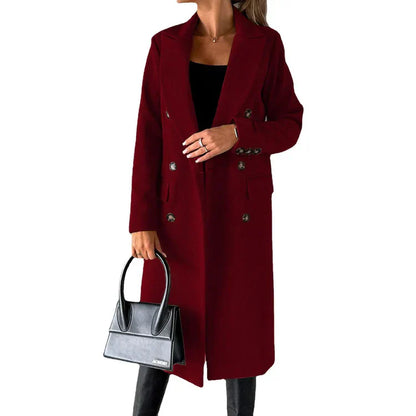 Elegant Women's Jacket Long Tailored Fit