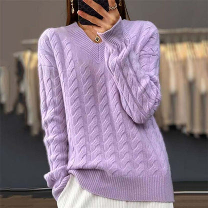 Stylish sweaters with cable knit design