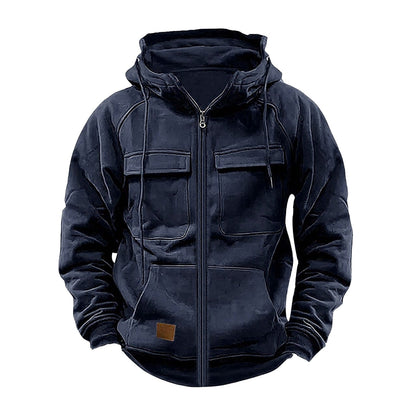 Men's Functional Hooded Jacket With Large Pockets