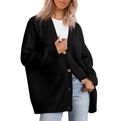 Women's Cardigan Autumn Stripes Modern