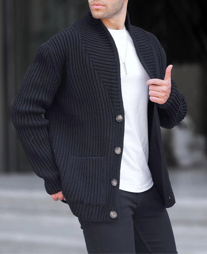 Men's Sweater Cardigan Modern Button Design