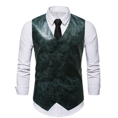 Men's Vest Elegant Floral Modern Cut