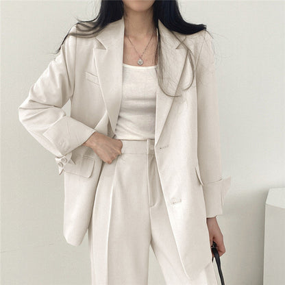 Elegante Damenbluse Elegant Reverskragen Hüftlang