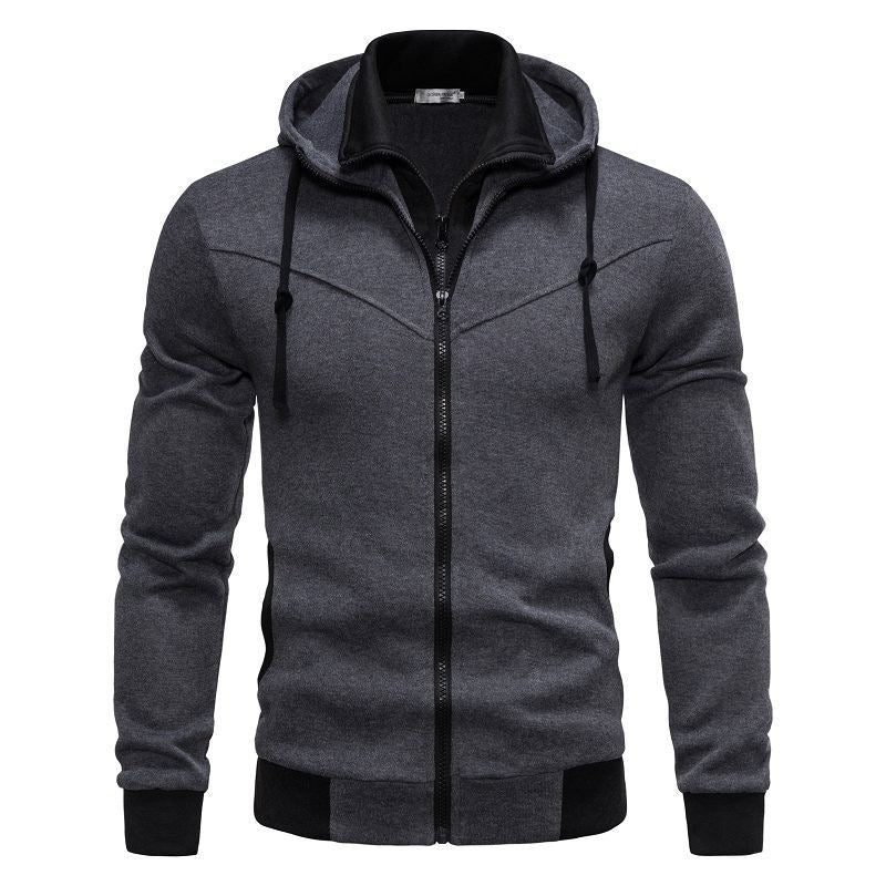 Men's Sports Jacket Hood Modern Fit Practical