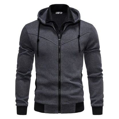 Men's Sports Jacket Hood Modern Fit Practical
