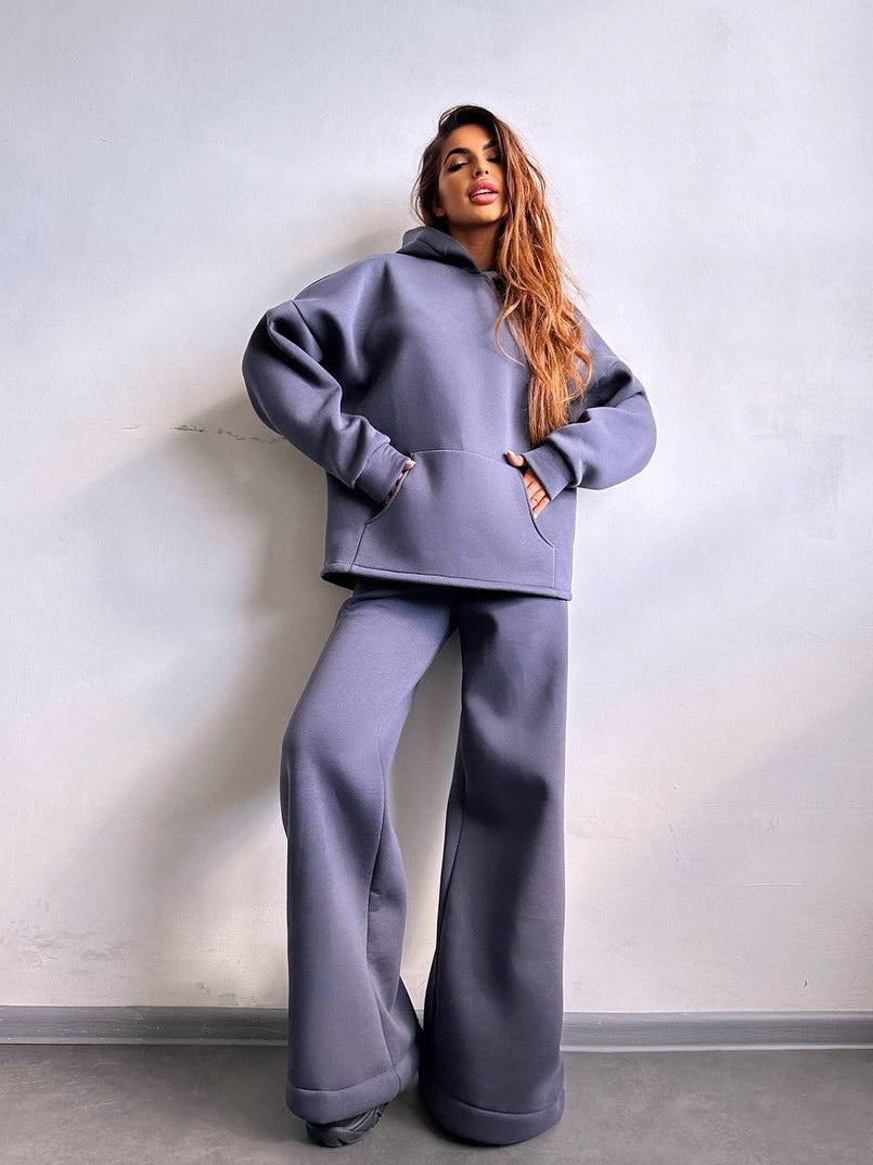 Women's Oversized Hoodie & Wide Leg Sweatpants Set