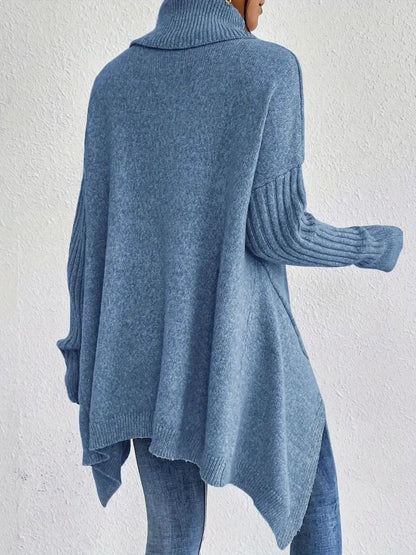 Große Rollkragenpullover Weich Übergröße - IdealeKleiden