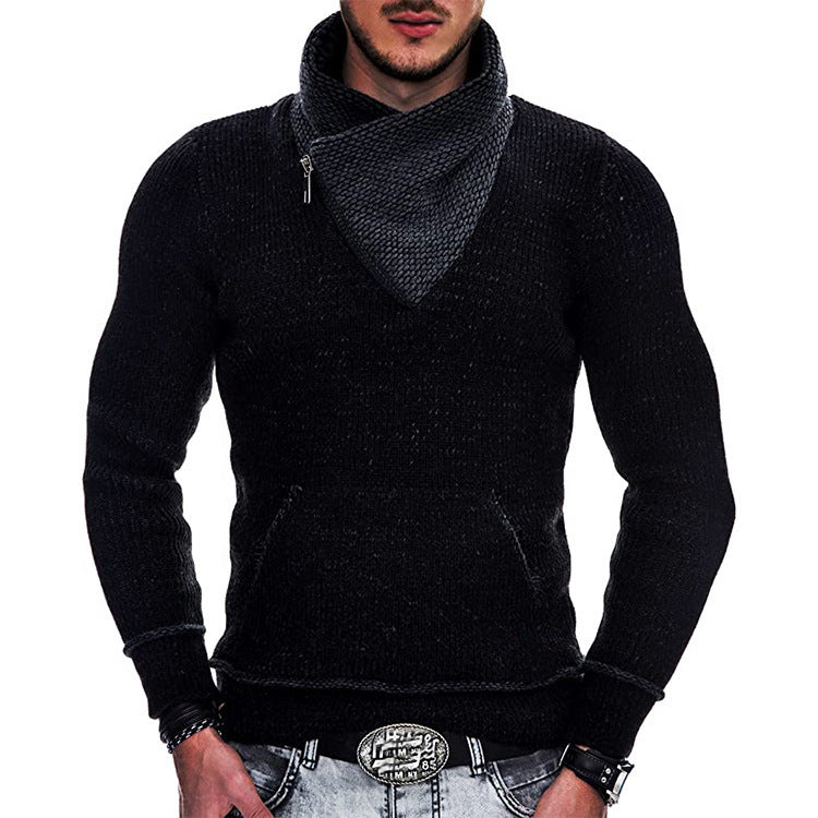 Men's Hoodie Long Sleeve Asymmetric Structure