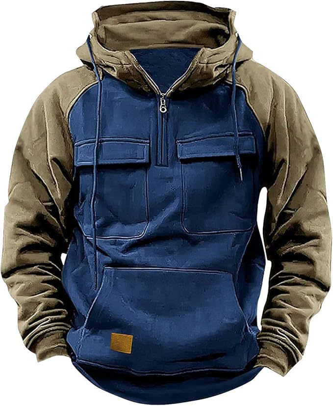 Men's Hoodie Sporty Hood Pockets