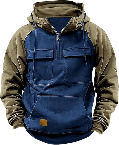 Men's Hoodie Sporty Hood Pockets