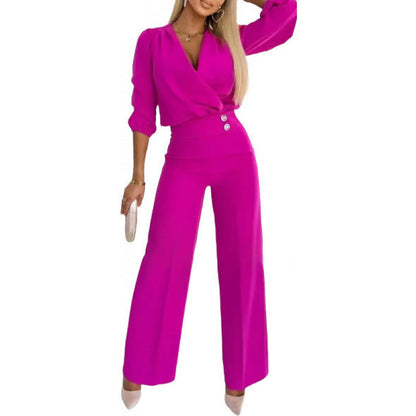 Women's Elegant Jumpsuit Wide Leg Evening Dress