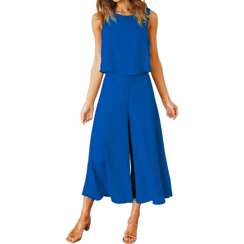 Women's Jumpsuit Elegant Flowing Wide Leg