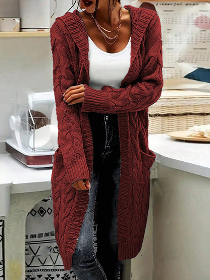 Women's Chunky Knit Cardigan Elegant Design Practical
