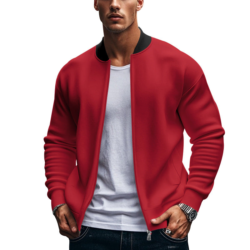 Men's Sporty Modern Style Bomber Jacket