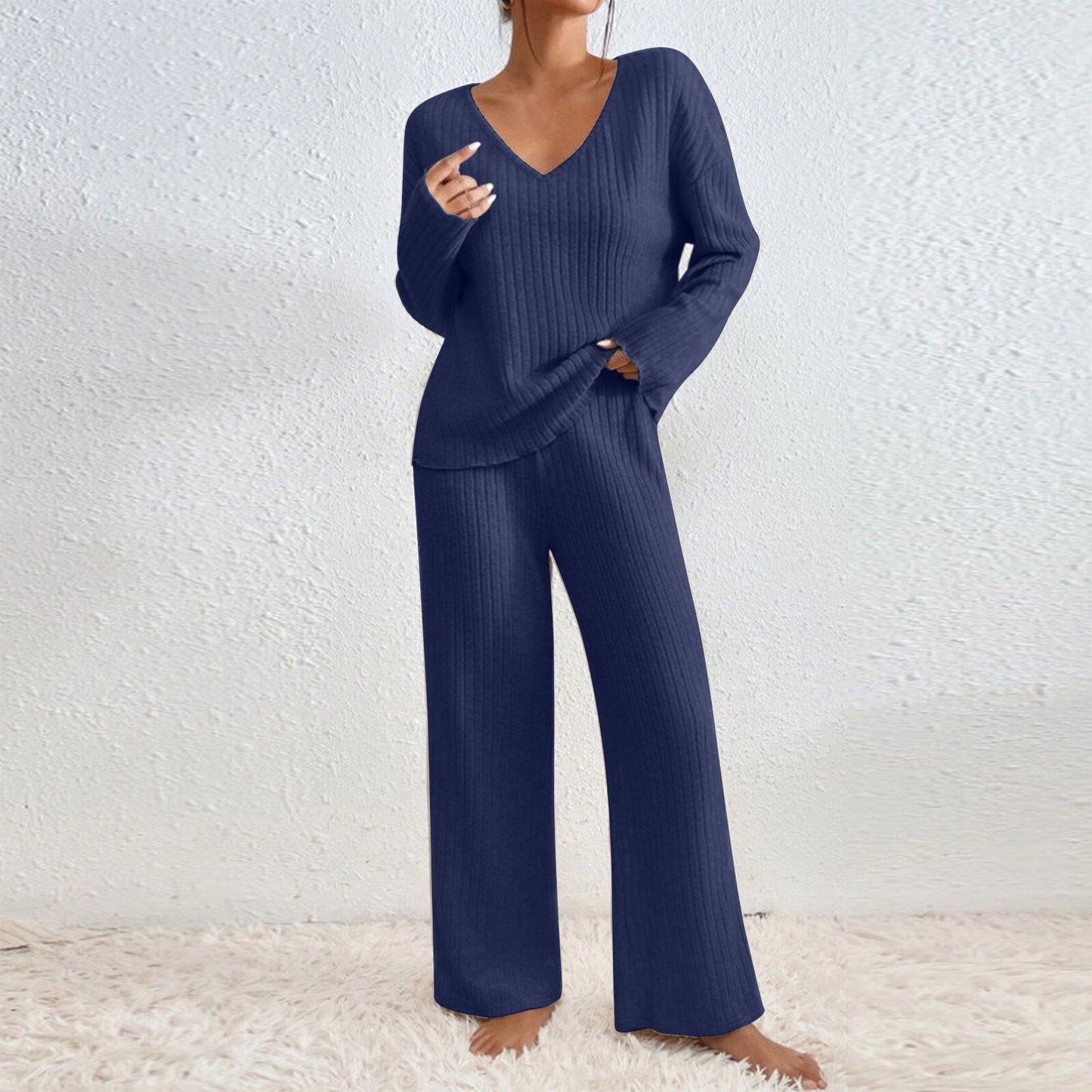 Women's Comfortable Knit Lounge Set Modern Design