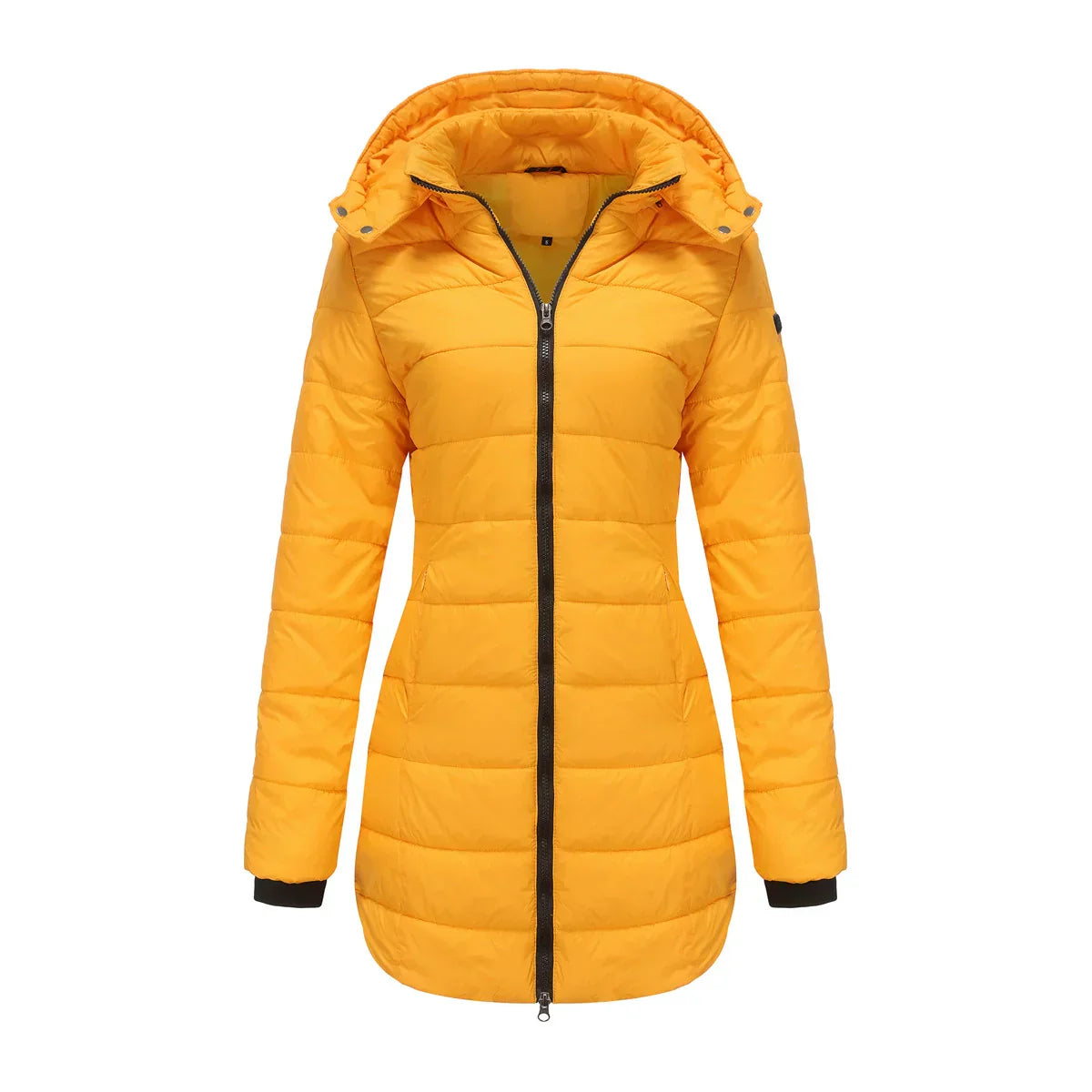 Women's Puffer Jacket Lined Warm Insulated