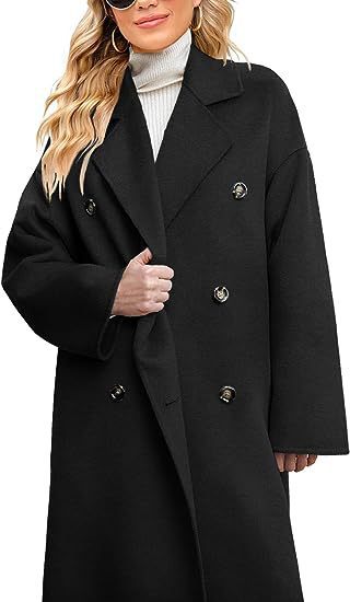 Women's Wool Coat Elegant Casual Double-breasted
