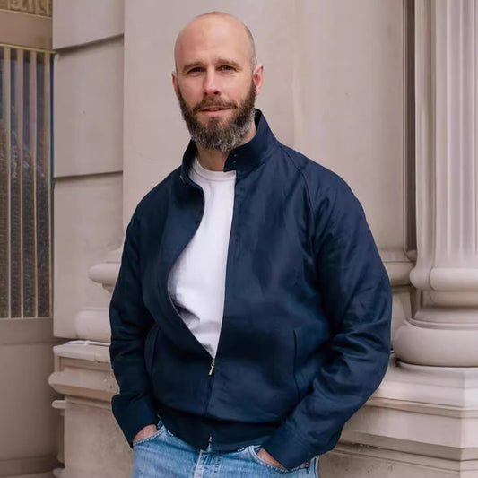 Herren Übergangsjacke Leicht Moderner Stehkragen - IdealeKleiden