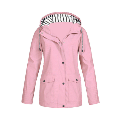 Waterproof Women's Jacket Hood Zipper