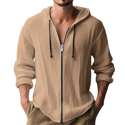 Herren Kapuzenjacke Modern Reißverschluss Style