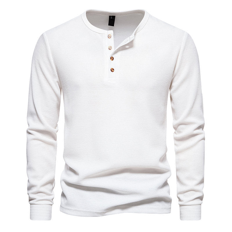 Men's Long-Sleeved Shirt Structured Modern Buttons